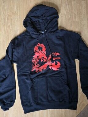 NWOT Bioworld Dungeons & Dragons Symbol Black Hoodie